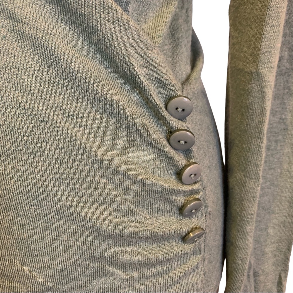 3/$25 212 Collection Wrap Sweater Button Detail - Picture 7 of 8